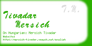 tivadar mersich business card